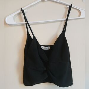 Zara Black Crop Top